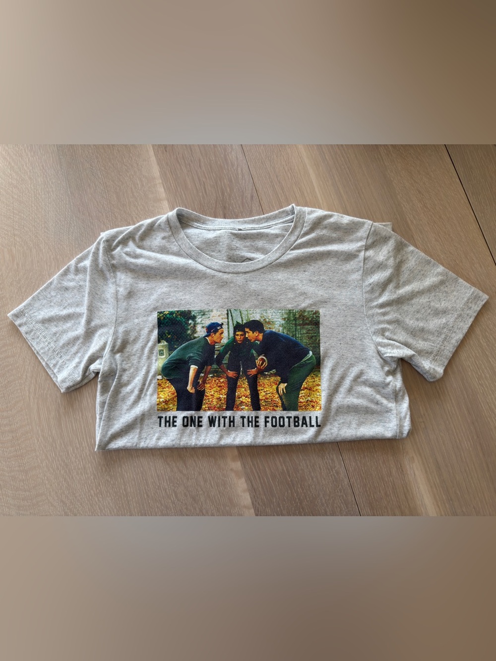 Friends Vintage Graphic Tee "THE ONE WITH THE FOOTBALL", size women's small